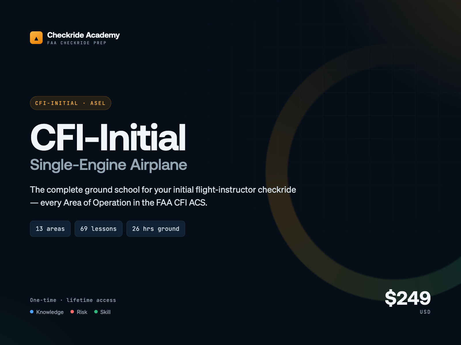 CFI-Initial ASEL — course cover